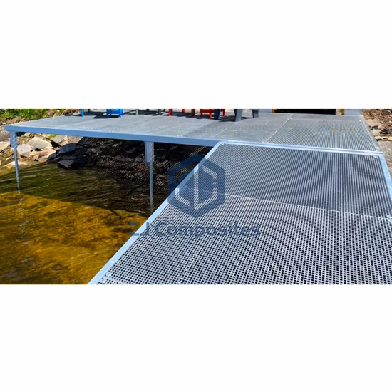 Fiberglass Polyester FRP/GRP Molded Grating with Gritted Surface, Fiberglass FRP/GRP Molded Grating