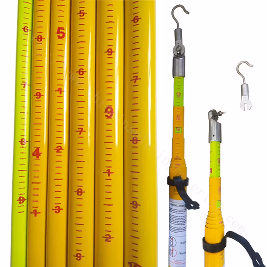 Телескопический измерительный стержень/палка из стекловолокна FRP