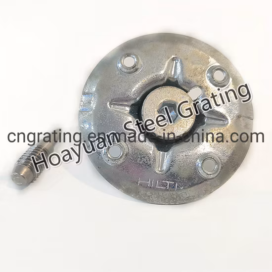 Зажим для решетки из стекловолокна из стали/нержавеющей стали/FRP Gpr с гвоздем и болтом